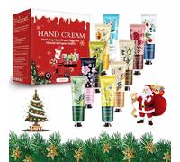 Crema Manos Navidad, Crema de Manos Regalo,30 ml * 10 Piezas Mini Hand Cream Set, Cream Protectora de Manos Reparadora Hidratante Nutritiva Regalos para Navidad, para Mujeres Hombres Mamás y Colegas