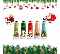 Crema Manos Navidad, Crema de Manos Regalo, Mini Hand Cream Set, Cream Protectora de Manos Reparadora Hidratante Nutritiva Regalos para Navidad, para Mujeres Hombres Mamás y Colegas, 5 Piezas