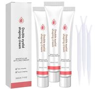 Crema moldeadora de párpados dobles Lidglow, de secado rápido, natural y de larga duración, realzador de párpados, crema de peinado invisible e impermeable para caídos (3 Piezas)