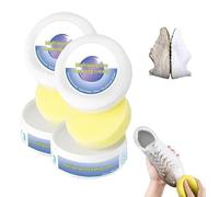 Crema multifuncional de limpieza y eliminación de manchas Crema de Limpieza Multiusos para Zapatos Crema limpiadora para zapatos blancos con esponja Ideal para quitar manchas en muebles yzapatos (1)