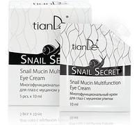 Crema Multilateral Para Ojos con Extracto de Moco Caracol. TIANDE 5 x 10g - Crema Contorno Ojos Antiarrugas Hidratante Mujer y Hombre