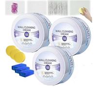 Crema multiusos de limpieza y acondicionamiento de paredes, crema de limpieza de paredes, removedor de manchas de tinta de bolígrafo, kit de pasta de limpieza multiusos de 150 g, para paredes, techos,