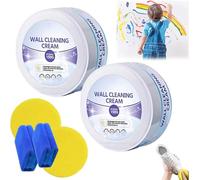 Crema multiusos de limpieza y acondicionamiento de paredes, kit de pasta de limpieza multiusos de 150 g, crema de limpieza de paredes, potente crema de limpieza de paredes, removedor de manchas de