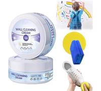 Crema multiusos de limpieza y acondicionamiento de paredes, kit de pasta de limpieza multiusos de 150 g, crema de limpieza de paredes, potente crema de limpieza de paredes, removedor de manchas de
