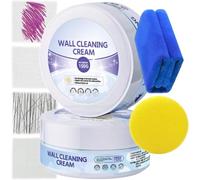 Crema multiusos de limpieza y acondicionamiento de paredes, kit de pasta de limpieza multiusos, pasta de limpieza de superficies duras, removedor de manchas de tinta de bolígrafo de pared, para
