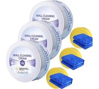 Crema multiusos para limpieza y acondicionamiento de paredes, versátil y multiusos, limpieza y acondicionamiento de paredes, removedor de manchas de tinta de bolígrafo, adecuado para paredes de cuero
