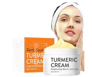 Crema natural de cúrcuma, hidratación profunda, iluminadora de la piel y cuidado antiacné, loción corporal con vitamina C para manchas oscuras, piel dañada por el sol y seca
