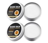 Crema Natural para el Cuidado de la Barba - 2 Piezas, Jimkply Hidrata Y Nutre La Barba, Fácil de Aplicar Fórmula No Grasa, Adecuada para Uso Diario, Perfecto para una Barba Bien Cuidada
