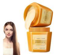Crema nutritiva con proteínas capilares y esencia de aminoácidos, crema capilar con nido de pájaro, fragancia duradera, cuidado capilar para cabello dañado, seco y encrespado (2pcs)
