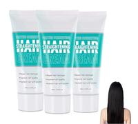 Crema para alisar el cabello, correctora de proteínas, brillo y sedosidad, crema nutritiva de colágeno para alisar el cabello. (3pcs)