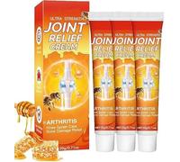 Crema para aliviar las articulaciones Artritis Ultra fuerza, BeeVenoms Crema avanzada para terapia de articulaciones y huesos, para espalda, cuello, pies, hombro (3 PCS)