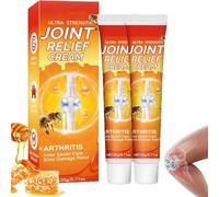 Crema para aliviar las articulaciones de gordolobo, artritis ultrafuerte, gel para aliviar el dolor, crema avanzada para terapia de articulaciones y huesos con veneno de abeja (2pcs)