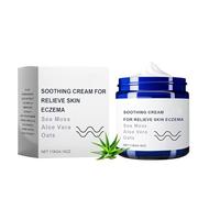 Crema para calmante natural con musgo y avena de mar, crema para calmante natural, crema para el cuidado del cuerpo de alivio de la piel, crema de eccema hidratante para piel seca (1pc)