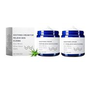 Crema para calmante natural con musgo y avena de mar, crema para calmante natural, crema para el cuidado del cuerpo de alivio de la piel, crema de eccema hidratante para piel seca (2pcs)