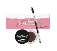 Crema Para Cejas | Crema de Alto Pigmento con Brocha - Maquillaje De Cejas Natural,Para Mujeres Niñas Adolescentes Todos Los Tipos Y De Piel Look Voluminoso Y Completo Hogar Exterior Viaje