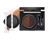 Crema para cejas y delineador de ojos con sello,2 en 1 polvo para cejas y crema delineador de ojos impermeable con cepillo de doble punta,sello de delineador de ojos de doble cabeza (02#)