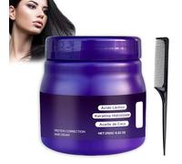 Crema para el cabello recto lumino lish, recupera el cabello sedoso natural, sin irritabilidad, sedoso y recto, adecuada para todo el cabello, 8,8 onzas, con peine