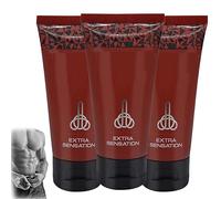 Crema para el crecimiento del pene, crema de masaje peneano para hombres vigorosos, hidratante diario para la piel, efecto duradero y potente para toda la noche para hombres fuertes, 50 ml (3Piezas)