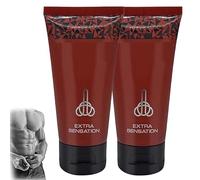 Crema para el crecimiento del pene, crema de masaje peneano para hombres vigorosos, hidratante diario para la piel, efecto duradero y potente para toda la noche para hombres fuertes, 50 ml (2Piezas)