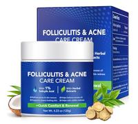 Crema Para El Cuidado De La Piel Con Acné, Crema Para El Cuidado De La Piel Con Foliculitis 120G, Formulada Con Un 1% De Ácido Salicílico, Limpia Los Poros, Mejora La Textura De La Piel