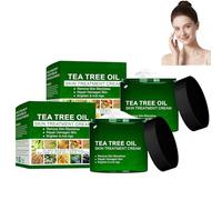 Crema para el cuidado de la piel de árbol de té, crema profesional para reparar la piel, aceite de árbol de té, crema orgánica, para todos los tipos de piel (2 unidades, talla única)