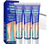 Crema para el Edema de Piernas, Crema de Masaje Herbal para la Aliviación de la Hinchazón de Piernas, Loción de Masaje de Drenaje Linfático, Reduce la Hinchazón de Piernas Naturalmente