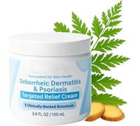 Crema para el tratamiento de la dermatitis seborreica y la psoriasis, bálsamo hidratante natural para el alivio del cuero cabelludo, para un cuero cabelludo y una piel suaves y calmados, no pegajosos,