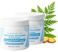 Crema para el tratamiento de la dermatitis seborreica y la psoriasis, bálsamo hidratante natural para el alivio del cuero cabelludo, para un cuero cabelludo y una piel suaves y calmados, no pegajosos,