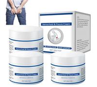 Crema para fisuras y hemorroides: ayuda a aliviar las molestias y la picazón de las hemorroides. Fórmula suave para un alivio suave con la piel. Alivio rápido. (3 Piezas)
