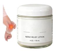 Crema para los nervios, 118 ml, bálsamo reparador persistente y calmante, loción corporal hidratante para talones, músculos, tensión de las manos, zona de espalda, pies, piernas y articulaciones