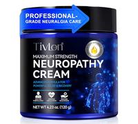Crema para neuropatía - Crema nerviosa extra fuerte para pies, piernas, cuello, espalda, manos y cuerpo - Fórmula vegetal ligera con sensación refrescante de bienestar, 4 oz