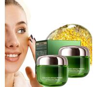 Crema para ojos, hidratación y luminosidad instantáneas, reafirmante con péptidos de colágeno, no pegajosa, para ojeras, hinchazón y líneas de expresión, tratamiento hidratante antiedad - 30 g