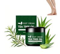 Crema para pies con aceite de árbol de té, crema de aceite de árbol de té y pomada para pies, crema reparadora de pies con aceite de árbol de té, aloe vera y vitamina E para reparar la piel agrietada