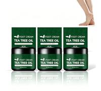 Crema para pies con aceite de árbol de té, crema de aceite de árbol de té y ungüento para pies, crema reparadora de pies con aceite de árbol de té, aloe vera y vitamina E para reparar la piel