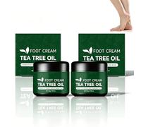 Crema para pies con aceite de árbol de té, crema de aceite de árbol de té y ungüento para pies, crema reparadora de pies con aceite de árbol de té, aloe vera y vitamina E para reparar la piel