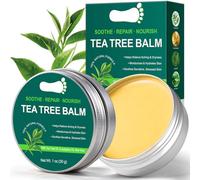 Crema para pies con aceite de árbol de té, crema de pies de árbol de té, bálsamo hidratante de árbol de té, con aloe vera, aceite de eucalipto y vitamina E para pies secos y piel áspera, cuidado suave