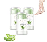 Crema para pies con urea en barra al 60% - Bálsamo reparador intensivo para talones agrietados y piel áspera. Hidratante de máxima potencia para talones, manos y codos secos y agrietados (3 botellas)