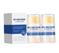 Crema para pies de urea de 2 piezas, loción de urea hidratante y antigrietas para talones, manos y rodillas secos agrietados Cremas lociones para pies