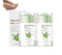 Crema para pies en barra con aloe vera y árbol de té y urea. Crema para manos en barra para suavizar codos, pies y rodillas, piel áspera. Rápida absorción. Suaviza. Para hombres y mujeres.