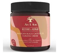 Crema para rizar el cabello con aceite de ricino negro jamaicano AS I AM