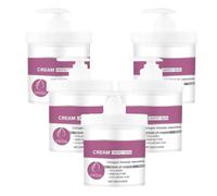 Crema para suavizar con arrugas de crema de piel de crepey con colágeno, suero suavizante hidratante de ácido hialurónico, mejora las bombas de elasticidad piel flácida, 100 g (5pcs)