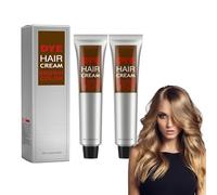 Crema per Tintura per Capelli, Crema Professionale, Herbal Tintura Naturale per Capelli Colore, Colore Istantaneo Dei Capelli Gel, Cambiare Facilmente I Colori, 2PCS (Marrón) Teñir El Cabello