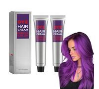 Crema per Tintura per Capelli, Crema Professionale, Herbal Tintura Naturale per Capelli Colore, Colore Istantaneo Dei Capelli Gel, Cambiare Facilmente I Colori, 2PCS (Púrpura) Teñir El Cabello