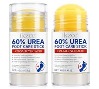 Crema pies Secos y Agrietados, 2 Piezas Crema pies 60 por Ciento para Los Proporciona Hidratación Profunda, Absorción Rápida y No Grasas, para Tacones Secos, Agrietados y piel Espesada