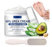 Crema Pies Secos Y Agrietados Contiene Un 60% De Crema De Urea Y Un 2% De ácido Salicílico, Que Nutre Profundamente, Repara Las Grietas Secas Y Elimina Las Durezas. Es Apto Para Talones Y Codos.