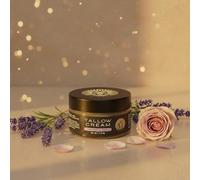 Crema Premium de Sebo Batido - Lavanda y Rosa - Hecha a Mano y Aireada - 100% Sebo de Res para Rostro y Cuerpo - Cuidado Natural para Piel Seca y Sensible - Sin Conservantes