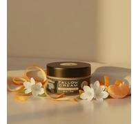 Crema Premium de Sebo Batido - Mandarina y Jazmín - Hecha a Mano y Aireada - 100% Sebo de Res para Rostro y Cuerpo - Cuidado Natural para Piel Seca y Sensible - Sin Conservantes