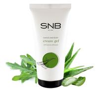 Crema profesional para manos y cuerpo de SNB, 50 ml, con cápsulas de aloe y extracto de rúcula, cuidado de manos y cuidado personal, para piel muy seca y agrietada, con un 94% de ingredientes