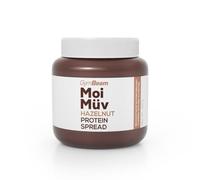 Crema proteica GymBeam MoiMüv 400 g, sin azúcar añadido, ideal para tortitas, crepes, tostadas y gachas, fuente de proteínas, sin gluten, Lechoso, 400 g