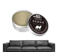 Crema Pulidora De Piel Con Aceite De Visón - Bálsamo Recolorante Para Piel| Kit De Reparación De La Piel | Herramienta De Piel Con Ingredientes Naturales Para Ropa, Sillines, Zapatos,